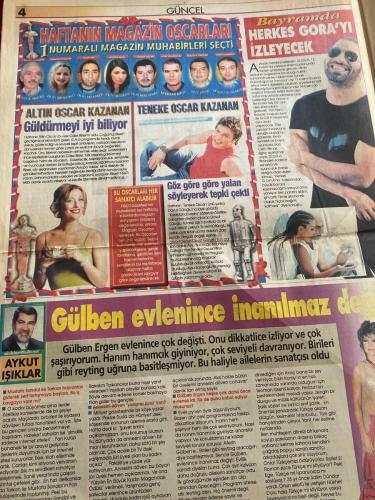 FISILTI MAGAZİN GAZETESİ - DOĞUM GÜNÜ HEDİYESİ (TURKİSH - NEWSPAPER) - 10-16 KASIM 2004 - TAM TAKIM 24 SAYFADIR - Burcu Kara Posteri-Şebnem Özüzcan-Müjgan Hanım-Sinem-Naz Elmas-Derya Tuna-Asena-İbrahim Tatlıses-Bediz Doğan-İdo-Gökhan Özen-Eyüp Kanat-Ajda Pekkan-Müslüm Baba-Dilek Hanif-Cansu Dere-Derya Baykal-Sinem Öztufan-Barış Akarsu-Yeliz Yeşilmen-Selami Şahin-Beyhan Botur-Adile Naşit-Emel Sayın-Tuğçe Kazaz-Perihan Savaş-Şafak Sezer-Mustafa Topaloğlu-Gülben Ergen-Birsel Fisılıtı-Cem Yılmaz-Aykut Işıklar-Mustafa Sandal-Tarkan-Pakize Suda-Nurseli Yeşilçay-Melekler Adası-Kıraç-Erkin Koray-Ferdifün Özdemir-Rafet El Roman-Ege-Nükhet Duru-Gülden Avuç-Muazzez Abacı-Adnan Şenses-Deniz Akkaya-İpek Tuzcuoğlu-Kayahan-Aysun Kayacı-Ece Erken-Esra Eron-Alişan-Çolpan İlhan-Gamze Özçelik-Naz Elmas-Şebnem Özuzcan-Özcan Deniz-Havin-Tülin Örsekli-Asmalı Konak-Burcu Kara