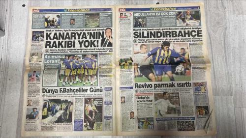 PAS SPOR GAZETESİ - 19 TEMMUZ 2002 - TERİM'İN YILDIZ - FENER ŞAMPİYON - PRENS'E SEVGİLER - NİYAZİ BEŞİKTAŞ'TA - KAPTAN OGÜN'E BÜYÜK SEVİSİ - BİZİ İZLEMEYE DEVAM EDİN - KAMPA SÜRPRİZ MİSAFİRLER - MÜTHİŞ TEMPO - ANTRENMANLAR - ŞANSSIZ TUNCAY'A TERAPİ UYGULAMASI - KANARYA'NIN RAKİBİ YOK - ACIMASIZ LORANT - YAKIN TAKİPTEYİZ - ALI AKDENİZ FARK - SEMİH: HAYALLERİM GERÇEK OLACAK - DÜNYA FENERBAHÇELİLER GÜNÜ - VOLKAN ELİM AYAĞIM TİTREDİ - SİMAO: SAKATLIK ÇABUK GEÇER - BİLETLER TÜKENİYOR - ABDULLAH'IN İŞİ ÇOK ZOR - SİLİNDİRBAHÇE - REVİVO PARMAK ISIRTTI - F.BAHÇE'NİN İNCECİS Yusuf - HERKES ONA HAYRAN - EKSİK KADRO - GURBETÇİLERİN FENER AŞKI BİTMİYOR - ÜMİT ÖZAT TEHLİKE SİNYALLERİ VERİYOR - CİHAN - MURAT - MÜSLİM CAN - FELIPE - PINTO - FATİH - KEMAL DİNÇER - İLHAN MANSIZ - HAKAN - KALKAVAN - NİYAZİ - HAKAN ŞÜKÜR - ORTEGA - WASHINGTON - MONDRAGON - ÖS - OKAN - SİNAN ENGİN - CEM DALMAZ - TUNCAY - YILDIRIM - LORANT - JOHNSON - ALİ AKDENİZ - SEMİH - VOLKAN - ERSOY - ABDULLAH - REVİVO - YUSUF