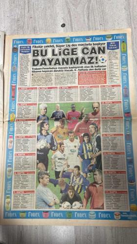 PAS SPOR GAZETESİ - 19 TEMMUZ 2002 - TERİM'İN YILDIZ - FENER ŞAMPİYON - PRENS'E SEVGİLER - NİYAZİ BEŞİKTAŞ'TA - KAPTAN OGÜN'E BÜYÜK SEVİSİ - BİZİ İZLEMEYE DEVAM EDİN - KAMPA SÜRPRİZ MİSAFİRLER - MÜTHİŞ TEMPO - ANTRENMANLAR - ŞANSSIZ TUNCAY'A TERAPİ UYGULAMASI - KANARYA'NIN RAKİBİ YOK - ACIMASIZ LORANT - YAKIN TAKİPTEYİZ - ALI AKDENİZ FARK - SEMİH: HAYALLERİM GERÇEK OLACAK - DÜNYA FENERBAHÇELİLER GÜNÜ - VOLKAN ELİM AYAĞIM TİTREDİ - SİMAO: SAKATLIK ÇABUK GEÇER - BİLETLER TÜKENİYOR - ABDULLAH'IN İŞİ ÇOK ZOR - SİLİNDİRBAHÇE - REVİVO PARMAK ISIRTTI - F.BAHÇE'NİN İNCECİS Yusuf - HERKES ONA HAYRAN - EKSİK KADRO - GURBETÇİLERİN FENER AŞKI BİTMİYOR - ÜMİT ÖZAT TEHLİKE SİNYALLERİ VERİYOR - CİHAN - MURAT - MÜSLİM CAN - FELIPE - PINTO - FATİH - KEMAL DİNÇER - İLHAN MANSIZ - HAKAN - KALKAVAN - NİYAZİ - HAKAN ŞÜKÜR - ORTEGA - WASHINGTON - MONDRAGON - ÖS - OKAN - SİNAN ENGİN - CEM DALMAZ - TUNCAY - YILDIRIM - LORANT - JOHNSON - ALİ AKDENİZ - SEMİH - VOLKAN - ERSOY - ABDULLAH - REVİVO - YUSUF