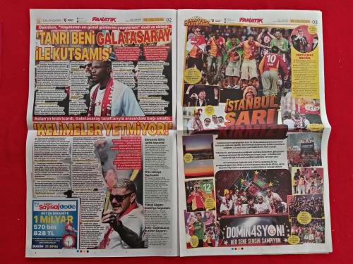 4 Sene Üst Üste Şampiyon Galatasaray, Çaykur Rizespor 2-2 Beşiktaş - 16 Mayıs 2026 - Fanatik Gazetesi - Tam Gazete