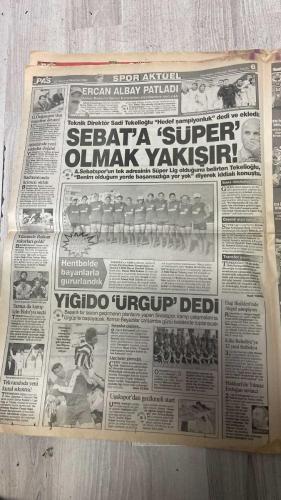 PAS SPOR GAZETESİ - 22 TEMMUZ 2002 - DEVRAN TATİLDE AK TRABZON'DA - EFSANE, FENER MAÇINDA HAZIR - FEDERASYON, ELAZIĞ'A 