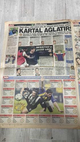 PAS SPOR GAZETESİ - 22 TEMMUZ 2002 - DEVRAN TATİLDE AK TRABZON'DA - EFSANE, FENER MAÇINDA HAZIR - FEDERASYON, ELAZIĞ'A 