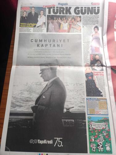 Hürriyet Gazetesi - Turkish Newspaper - 19 Mayıs 2019 - 19 Mayıs Atatürk'ü anma Gençlik ve Spor Bayramı kutlu olsun - O adımla yüzlerce yıla - Atatürk'ün 19 Mayıs 1919'da Samsun'a attığı ilk adım ilelebet yaşayacak Çağdaş Türkiye'nin de yolculuğunu başlattı - Zafer yolculuğunu ünlü tarihçi İlber Ortaylı anlattı - Atatürk'ün farkı - Atatürk'ün Samsun'da bağımsızlık ateşini yakmasının 100. Yıldönümü bugün görkemli  törenlerle kutlanacak - Recep Tayyip Erdoğan ve devlet erkanı 182 öğrenci ile birlikte 16 Mayıs'ta İstanbul'dan yola çıkan Piri Reis gemisini karşılayacak - Samsun'daki törenlere CHP Genel Başkanı Kemal Kılıçdaroğlu ile MHP Genel Başkanı Devlet Bahçeli de katılacak - küpelerini bozdurup tüfek alan çete Ayşe'den erkek kılığında ortaya katılan Halime Çavuş'a kadar kadınlar  savaşta ön saftaydı - babamın her yıl ağladığı 2 gün yazan Ertuğrul Özkök - camilerimiz açıksa Atatürk sayesinde yazan Erkan Aydın - Atatürk'ün diğer paşalardan farkı dehası - Atatürk fotoğrafı -19 Mayıs 2019