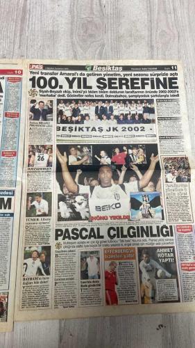 PAS SPOR GAZETESİ - 03 AĞUSTOS 2002 - AMARALLI - PASCAL BEK ÇILGINLIĞI - KARTAL SOV 1-1 - DİLSİZ KARTAL - FENER ATESİ - ASRIN TRANSFERLERİYLE ŞÜKRÜ SARACOĞLU'NA ÇIKAN KANARYA, KIZILYILDIZ'I YILDIZLARIYLA YIKTI! - VAHŞİ GOLCÜ AZDI - REVİVO CASUSU KORKUTTU - MUHTEŞEM AÇILIŞ - BAŞKAN AZİZ YILDIRIM, FENERBAHÇE TARAFTARINA UMUT DOLU MESAJLAR VERDİ - DÜNYA KULÜBÜ OLACAĞIZ - SÖZLERİNDE DURDUKLARINI BELİRTEN BAŞKAN YILDIRIM, 