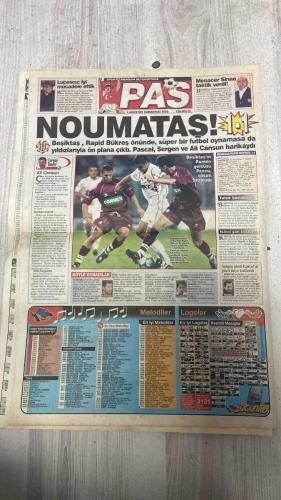 PAS SPOR GAZETESİ - 03 AĞUSTOS 2002 - AMARALLI - PASCAL BEK ÇILGINLIĞI - KARTAL SOV 1-1 - DİLSİZ KARTAL - FENER ATESİ - ASRIN TRANSFERLERİYLE ŞÜKRÜ SARACOĞLU'NA ÇIKAN KANARYA, KIZILYILDIZ'I YILDIZLARIYLA YIKTI! - VAHŞİ GOLCÜ AZDI - REVİVO CASUSU KORKUTTU - MUHTEŞEM AÇILIŞ - BAŞKAN AZİZ YILDIRIM, FENERBAHÇE TARAFTARINA UMUT DOLU MESAJLAR VERDİ - DÜNYA KULÜBÜ OLACAĞIZ - SÖZLERİNDE DURDUKLARINI BELİRTEN BAŞKAN YILDIRIM, 