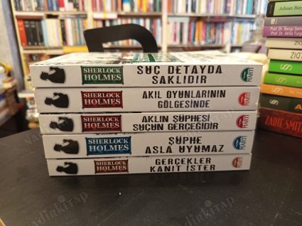 Sherlock Holmes 5 Kitap Set (Akıl Oyunlarının Gölgesinde, Aklın Şüphesi Suçun Gerçeğidir, Gerçekler Kanıt İster, Şüphe Asla Uyumaz, Suç Detayda Gizli)