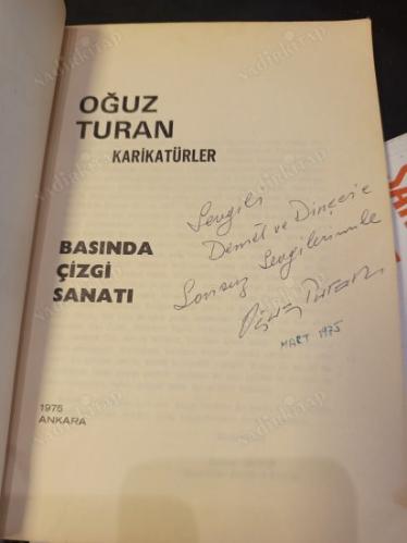 Karikatürler - Basında Çizgi Sanatı (İthaflı İmzalı)