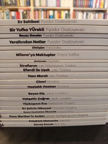 Dünya Klasikleri Lotu 20 Kitap Takım (Dostoyevski, Kafka, Tolstoy, Moliere, London, Puşkin, Dickens, Petrov, Goethe, Nietzsche, Tzu)