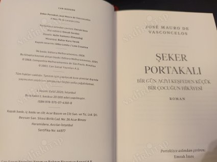 Şeker Portakalı - Bir Gün Acıyı Keşfeden Küçük Bir Çocuğun Hikayesi (Bez Ciltli Özel Baskı)