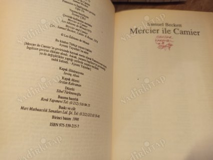 Mercier İle Camier (1. Baskı)