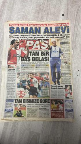 PAS SPOR GAZETESİ - 05 AĞUSTOS 2002 - GOMES ÇALIMI! - TERİM'E VERDİĞİ SÖZÜ YİYEN PORTEKİZLİ, ROMA'YLA SÖZLEŞME İMZALADI VE ARDINDAN DA KİRALIK OLARAK BENFICA'YA GİTTİ!..  - VERDİĞİ SÖZÜ YEDİ! CAPELLO'NUN HESABI CHIESA VEYA MAKAAY  - TERİM BALİÇ'E SARRILDI  - SAKATLAR İYİLEŞTİ!  - FENER'İN ÇİFTE ATAĞI  - MUTLUYUM  - AİLESİNE KAVUŞAN ARİEL ORTEGA. 