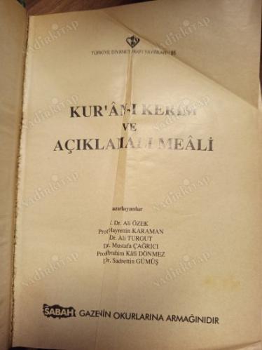Kur'an-ı Kerim ve Açıklamalı Meali (Ciltli)