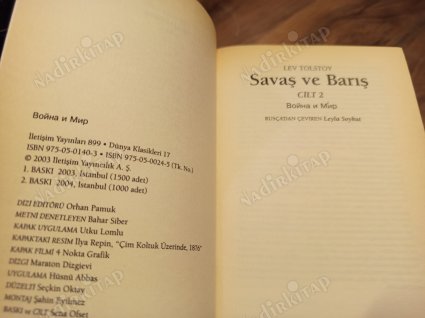 Savaş ve Barış I-II (2 Cilt Takım)