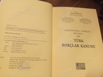 Karşılaştırmalı Gerekçeli 6098 Sayılı Yeni Türk Borçlar Kanunu (Ciltli)