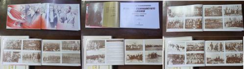 70. KURULUŞ YILDÖNÜMÜNDE TÜRKİYE CUMHURİYETİ ALBÜMÜ , 1922-1938 - MEHMET ÖZEL - ZAFERDEN BARIŞA GİDEN YOL - MUDANYA ATEŞKES ANLAŞMASI - LOZAN KONFERANSI ve LOZAN BARIŞ ANTLAŞMASI - ANKARA'NIN BAŞKENT OLUŞU - ATATÜRK DEVRİMLERİ - SİYASAL ALANDA DEVRİM HAREKETLERİ - SALTANATIN KALDIRILMASI - CUMHURİYET'İN İLANI - HALİFELİĞİN KALDIRILMASI - TOPLUMSAL YAŞAYIŞIN DÜZENLENMESİ - TEKKE, ZAVİYE ve TÜRBELERİN KAPATILMASI - KIYAFETTE DEĞİŞİKLİK - SOYADI KANUNU'NUN KABULÜ - ÖLÇÜLER ve TAKVİMDE DEĞİŞİKLİK - KADIN HAKLARININ KABULÜ - HUKUK ALANINDA DEVRİM HAREKETLERİ - YENİ TÜRK DEVLETİ'NİN ANAYASALARI - EĞİTİM ve KÜLTÜR ALANINDA YAPILAN DEVRİMLER - YENİ TÜRK HARFLERİNİN KABULÜ - DİL DEVRİMİ - MÜZECİLİK - GÜZEL SANATLAR ALANINDA GELİŞMELER - HALKEVLERİ - EKONOMİ ve BAYINDIRLIK ALANINDA GELİŞMELER - TARIM - SANAYİ - ULAŞTIRMA - DEMİRYOLLARI - KARAYOLLARI - DENİZYOLLARI - BAŞKENT ANKARA'NIN GELİŞİMİ - DIŞ POLİTİKADAKİ GELİŞMELER - SAĞLIK HİZMETLERİNDE GELİŞMELER - 560 SAYFA