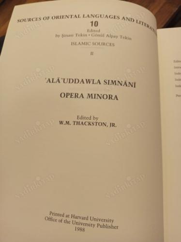 Ala'uddawla Simnani - Opera Minora (Sources of Oriental Languages and Literatures 10)