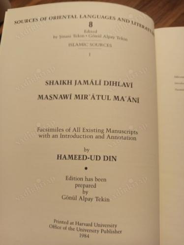 Shaikh Jamali Dihlavi Masnawi Mir'atul Ma'ani : Mir'atül - Ma'ani Mesnevisi (Sources of Oriental Languages and Literatures 8)