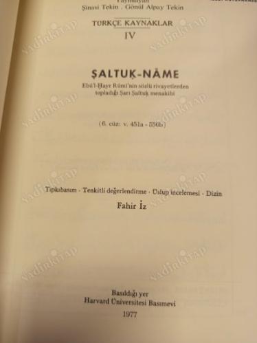 Sources of Oriental Languages and Literatures 4: Saltuk-nâme - The Legend of Sarı Saltuk. Collected from Oral Tradition by Ebû'l-Hayr Rûmî Part 6