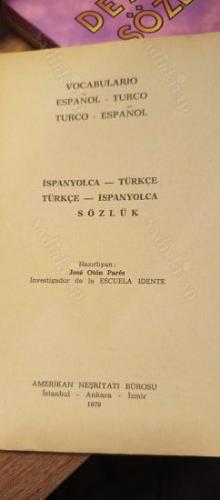 Türkçe - İspanyolca / İspanyolca - Türkçe Sözlük