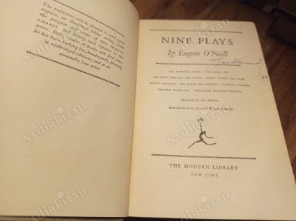Nine Plays (Emperor Jones, The Hairy Ape, All God's Chillun Got Wings, Desire Under the Elms, Marco Millions, The Great God Brown, Lazarus Laughed...)