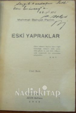Eski Yapraklar 