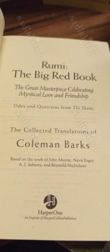 The Big Red Book - The Great Masterpiece Celebrating Mystical Love and Friendship / Odes and Quatrains from the Shams (Şems'ten Kasideler, Dörtlükler)