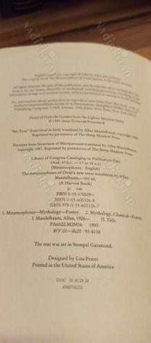 The Metamorphoses Of Ovid