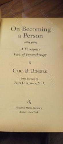 On Becoming a Person - A Therapists View of Psychotherapy