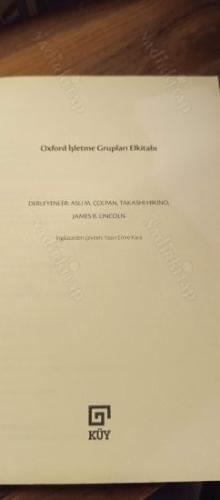 Oxford İşletme Grupları Elkitabı