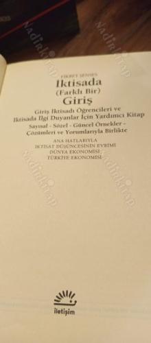 İktisada (Farklı Bir) Giriş Giriş - İktisadı Öğrencileri ve İktisada İlgi Duyanlar İçin Yardımcı Kitap