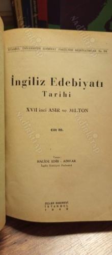 İngiliz Edebiyatı Tarihi - XVII'inci Asır ve Milton (3. Kitap)