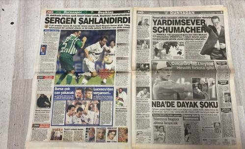 PAS SPOR GAZETESİ - 11 AĞUSTOS 2002 - ORTEGA SYANI - ERKEN KAMPA ÇOK KIZDI - SPOR - HERGÜN BU GAZETEDE - PAS - KARTAL KUSUR KALIR MI - İHTAR - LORANT'A 3 MAÇ SÜRE! - SAMI YEN'DE SOV - SUPER LİG PUAN DURUMU - İKİ DAKİKA BİLE SEVİNEMEDİLER - BURSA'DA GOL SOV - YÖNETİCİLERDEN ÇIKARMA - TAKIMA TAM DESTEK - İLK KEZ RESMEN KARTAL OLDULAR - BÖYLE OYNADILAR - TİMSAH'A KARŞI SÜRPRİZ KADRO - İLHAN'A BÜYÜK SEVİGİ - DUELLO BASLADI - KAHRAMANLARIMIZIN DESTANI - ORTEGA - LUCESCU - SERGEN - İLHAN - AMARAL - RUMEN HOCA - PANCU - CORDOBA - JUNIOR - TÜMER - OKAN - KELEMEN - LORANT - KILICARSLAN - TURGAY DEMİR - SEYVA TURKARSLAN - TOKAT - SİNAN - ENGİN - MICHAEL SCHUMACHER - SCHUMACHER - PASCAL - LLEYTON HEWITT - ZIDANE - CAREW - JASON KIDD - KIDD - EDDIE IRVINE - BÜLENT ATAR - SÜREYYA - TAHŞİN SEZER - FELİPE - EMRE - SAMBACI PINTO - PINTO - FATİH - GONG JAVANES - OSMAN MÜSLİM - HAKKI - SERKAN - TERİM - ÜMİT DAVALA - AYHAN - BATISTA - SUAT - MURAT - CİKAN - L ARCES EU - VITOR BATISTA - AHMET CEYHAN