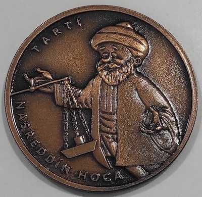 2023 YILI NASREDDİN HOCA TARTI SERİ 8 DARPHANE HATIRA BRONZ SERTİFİKALI
