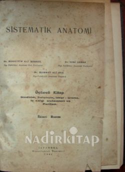 SİSTEMATİK ANATOMİ 3. KİTAP