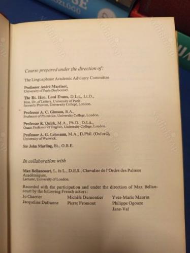 French Course Handbook - Instructions, Explanatory Notes, Vocabularies (Ciltli, Şömizli)