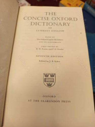The Concise Oxford Dictionary of Current English (Hardcover)