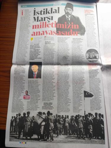 Yeni Şafak Pazar Gazetesi - Turkish Newspaper - 29 Ekim 2023 - Cumhuriyet 100 yaşında Atatürk fotoğrafı - Kazım karabekir'in kızı Timsal Karabekir hep birlikte bu vatana sahip çıkalım Fotoğrafı röportaj - Milli mücadele'de Türk kadını erkeğinin yanındaydı - Bir asır önce peygamber ocağında ne pişerdi - İstiklal Marşı Türk milletinin anayasasıdır - Atatürk'ü 2 sergi ile anıyoruz - Atatürk 1937 yılında düzenlenen 2. Türk Tarih kongresinde Hasan Rıza Soyak ve Şükrü Saraçoğlu ve beraberindekilerle alacahöyük kazlarından çıkarılan tarihi eserleri inceliyor Fotoğrafı - Orhan Halit Sobay Atatürk'ü karşılamak için tren garına koşardık - Hacı Bayram camii'nde Kazım karabekir'in naaşını 12 kişi kaldırdık - cumhuriyetin ilanı Batı medyasında karşılık bulmamış - Selçuklu motiflerinden Milli mücadele dönemine - Madame Tussauds müzesinin ülkemizdeki ilk örneği Yılmaz Büyükerşen balmumu heykel müzesi'nde Atatürk heykeli fotoğraf - Rami kütüphanesi 100 yılın en iyi projelerinden - 29 Ekim 1923