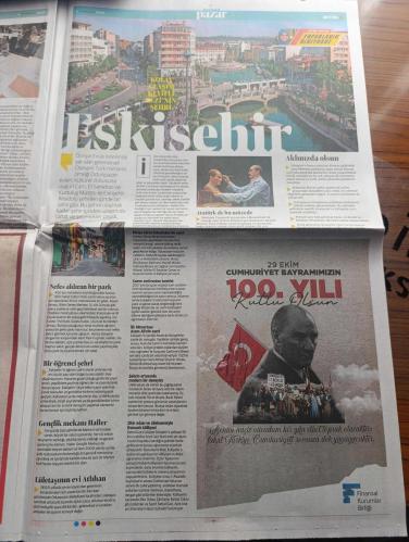 Yeni Şafak Pazar Gazetesi - Turkish Newspaper - 29 Ekim 2023 - Cumhuriyet 100 yaşında Atatürk fotoğrafı - Kazım karabekir'in kızı Timsal Karabekir hep birlikte bu vatana sahip çıkalım Fotoğrafı röportaj - Milli mücadele'de Türk kadını erkeğinin yanındaydı - Bir asır önce peygamber ocağında ne pişerdi - İstiklal Marşı Türk milletinin anayasasıdır - Atatürk'ü 2 sergi ile anıyoruz - Atatürk 1937 yılında düzenlenen 2. Türk Tarih kongresinde Hasan Rıza Soyak ve Şükrü Saraçoğlu ve beraberindekilerle alacahöyük kazlarından çıkarılan tarihi eserleri inceliyor Fotoğrafı - Orhan Halit Sobay Atatürk'ü karşılamak için tren garına koşardık - Hacı Bayram camii'nde Kazım karabekir'in naaşını 12 kişi kaldırdık - cumhuriyetin ilanı Batı medyasında karşılık bulmamış - Selçuklu motiflerinden Milli mücadele dönemine - Madame Tussauds müzesinin ülkemizdeki ilk örneği Yılmaz Büyükerşen balmumu heykel müzesi'nde Atatürk heykeli fotoğraf - Rami kütüphanesi 100 yılın en iyi projelerinden - 29 Ekim 1923
