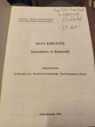 Hava Kirliliği - Kaynakları ve Kontrolü