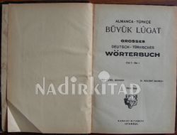 ALMANCA-TÜRKÇE BÜYÜK LÜGAT GROSSES DEUTSCH-TURKISCHES WÖRTERBUCH