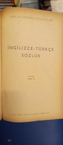 İngilizce-Türkçe Sözlük