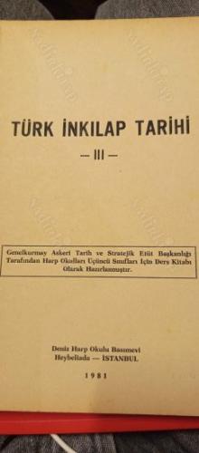 Türkiye İnkılap Tarihi III
