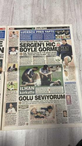 PAS SPOR GAZETESİ - 14 AĞUSTOS 2002 - FENERBAHÇE, FEYENOORD'A ÇOK ŞANSSIZ BİR GOLLE 0-1 TESLİM OLDU  - PAS YAZIK  - ANCAK ÇOK FAZLA ÜZÜLMEYE GEREK YOK. ÇÜNKÜ FENERBAHÇE BU FEYENOORD'U SARACOĞLU'NDA TARİHİ GÖMER VE TURU GEÇER  - ÜMİTLER BİTMEDİ!  - 8 SAVUNMACI!  - STEVIÇ HIRS KÜPÜ  - ORTEGA HAREKETİ  - FEYENOORD ELENİR  - CESARETLİ OLSAYDIK  - LORANT'A BAĞLI!  - AVANTAJLI SKOR  - HANGİ LİG?  - HÜCUM UNUTULDU  - TEKNİK DİREKTÖR GÖZÜYLE  - KORKAK LORANT!  - SARAN: HENÜZ HİÇ BİR ŞEY BİTMEDİ  - WERNER LORANT KORKAK OYNATTI  - F.BAHÇE, BU FEYENOORD'U İSTANBUL'DA AFFETMEZ SARACOĞLU'NDA HESAP GÖRÜLÜR  - STEVIC  - ARIEL ORTEGA  - ORTEGA  - REVIVO  - RAPAIÇ  - WASHINGTON  - SHINJI  - SERCAN GÖNGÜLO  - ZAFER TÜZÜM  - MESUT ÇAVUŞOĞLU  - HASAN  - SERDAR ŞENKAYA  - YUSUF YALKIN  - LORANT  - TURKAR SORUDOL  - SARAN  - WERNER LORANT  - MIROSLAV STEVIC  - CAVUSOGLI  - ULUSOY  - ZAFER TÜZÜN  - RÜŞTÜ  - HASAN CİF  - ZOETEBIER  - JOHNSON  - MUSTAFA DOĞAN  - OGÜN  - YILDIRIM  - MULTESCU  - HALİT