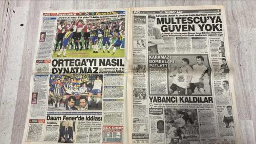 PAS SPOR GAZETESİ - 14 AĞUSTOS 2002 - FENERBAHÇE, FEYENOORD'A ÇOK ŞANSSIZ BİR GOLLE 0-1 TESLİM OLDU  - PAS YAZIK  - ANCAK ÇOK FAZLA ÜZÜLMEYE GEREK YOK. ÇÜNKÜ FENERBAHÇE BU FEYENOORD'U SARACOĞLU'NDA TARİHİ GÖMER VE TURU GEÇER  - ÜMİTLER BİTMEDİ!  - 8 SAVUNMACI!  - STEVIÇ HIRS KÜPÜ  - ORTEGA HAREKETİ  - FEYENOORD ELENİR  - CESARETLİ OLSAYDIK  - LORANT'A BAĞLI!  - AVANTAJLI SKOR  - HANGİ LİG?  - HÜCUM UNUTULDU  - TEKNİK DİREKTÖR GÖZÜYLE  - KORKAK LORANT!  - SARAN: HENÜZ HİÇ BİR ŞEY BİTMEDİ  - WERNER LORANT KORKAK OYNATTI  - F.BAHÇE, BU FEYENOORD'U İSTANBUL'DA AFFETMEZ SARACOĞLU'NDA HESAP GÖRÜLÜR  - STEVIC  - ARIEL ORTEGA  - ORTEGA  - REVIVO  - RAPAIÇ  - WASHINGTON  - SHINJI  - SERCAN GÖNGÜLO  - ZAFER TÜZÜM  - MESUT ÇAVUŞOĞLU  - HASAN  - SERDAR ŞENKAYA  - YUSUF YALKIN  - LORANT  - TURKAR SORUDOL  - SARAN  - WERNER LORANT  - MIROSLAV STEVIC  - CAVUSOGLI  - ULUSOY  - ZAFER TÜZÜN  - RÜŞTÜ  - HASAN CİF  - ZOETEBIER  - JOHNSON  - MUSTAFA DOĞAN  - OGÜN  - YILDIRIM  - MULTESCU  - HALİT