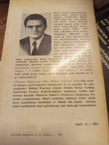 Fransız Belgelerine Göre Midhat Paşa'nın Sonu (Mithat Paşa) / Les Dernieres Annees de Midhat Pacha (d'apres les Documents Français)