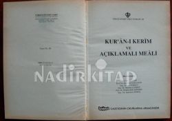 KUR'AN-I KERİM VE AÇIKLAMALI MEALİ