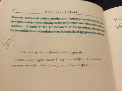 Ömer Nesefi Akaidi ve Tercümesi (Kelime Anlamlı)