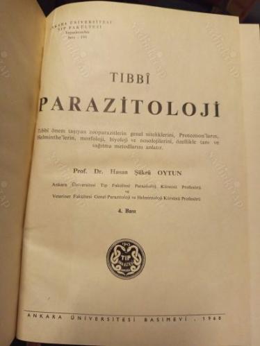 Tıbbi Parazitoloji - Genel Parazitoloji, Protozooloji, Helminotoloji (Şahıs Ciltli)