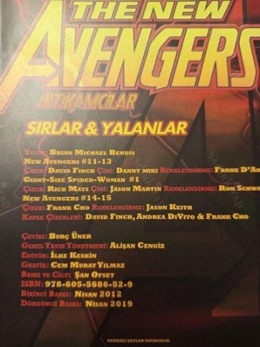 Marvel The New Avengers İntikamcılar Cilt: 3 - Sırlar & Yalanlar