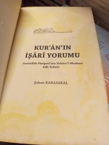 Kur'an'ın İşari Yorumu (Senaullah Panipeti'nin Tefsiru'l-Mazhari Adlı Tefsiri)